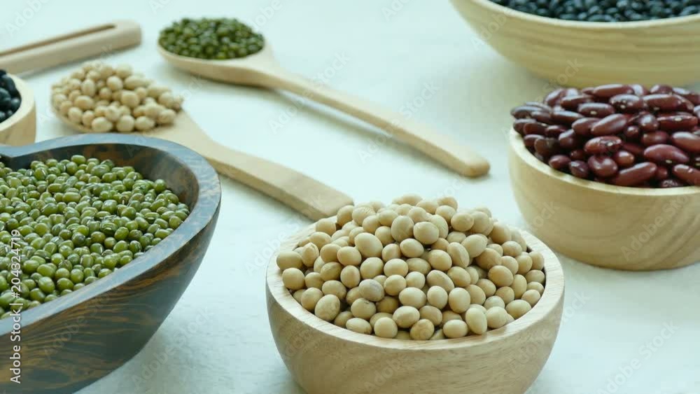 Assorted of Beans, Red bean, Soy bean, Mung bean, Black Bean Assorted of Beans, Red bean, Soy bean, Mung bean, Black Bean