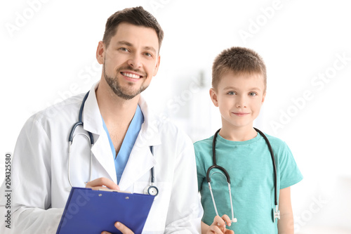 Children's doctor with litt...