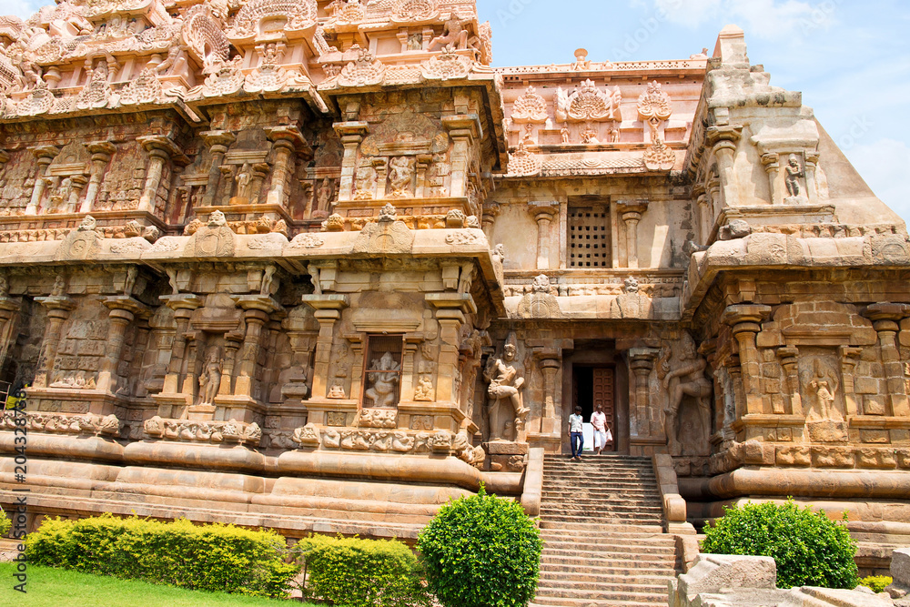 Niches and southern entrance to the mukhamandapa, Brihadisvara Temple, Gangaikondacholapuram, Tamil Nadu, India