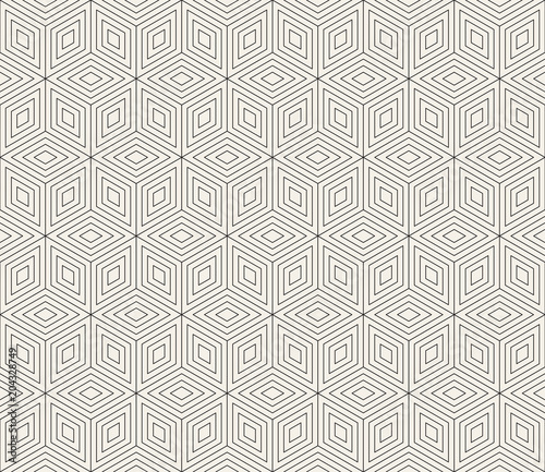 Vector seamless pattern. Modern stylish abstract texture. Repeating geometric tiles