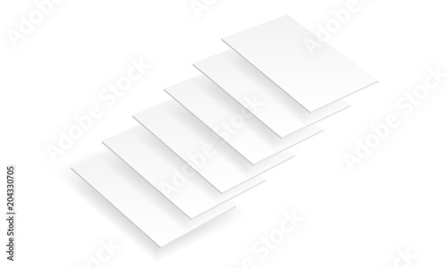 Blank isometric app screens mock up. Display your apps and UI projects on this template. Vector illustration