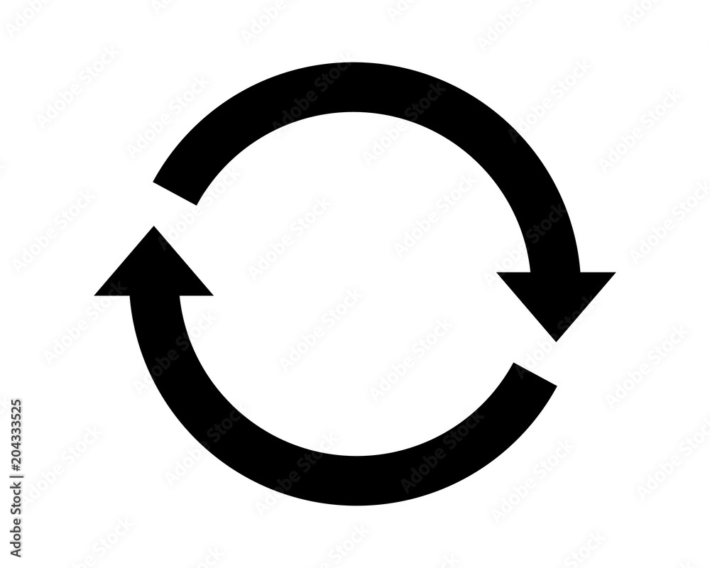 Cycle icon vector pictogram 