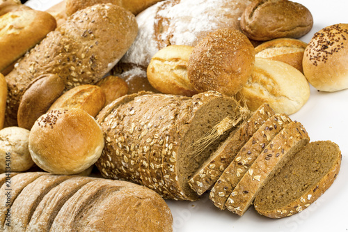 Different kinds of breads