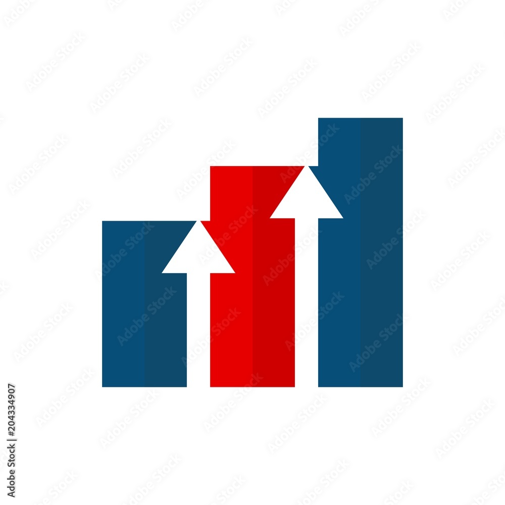 Business Logo. Bar Chart icon. Vector eps 08. Business Logo. Bar Chart icon. Vector eps 08.