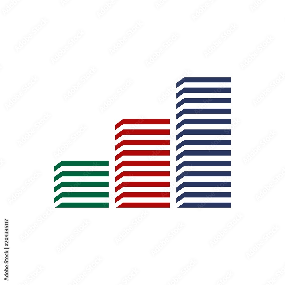 Business Logo. Bar Chart icon. Vector eps 08. Business Logo. Bar Chart icon. Vector eps 08.