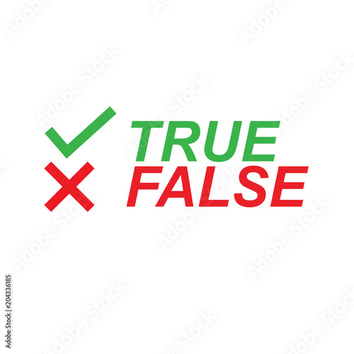 Concept of true and false