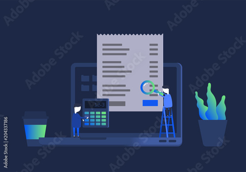 Digital analytics information tools. Big data. Concept for successful business in flat vector design.