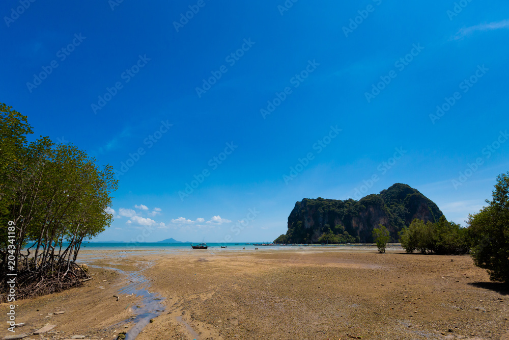 East Railay beach Krabi Thailand