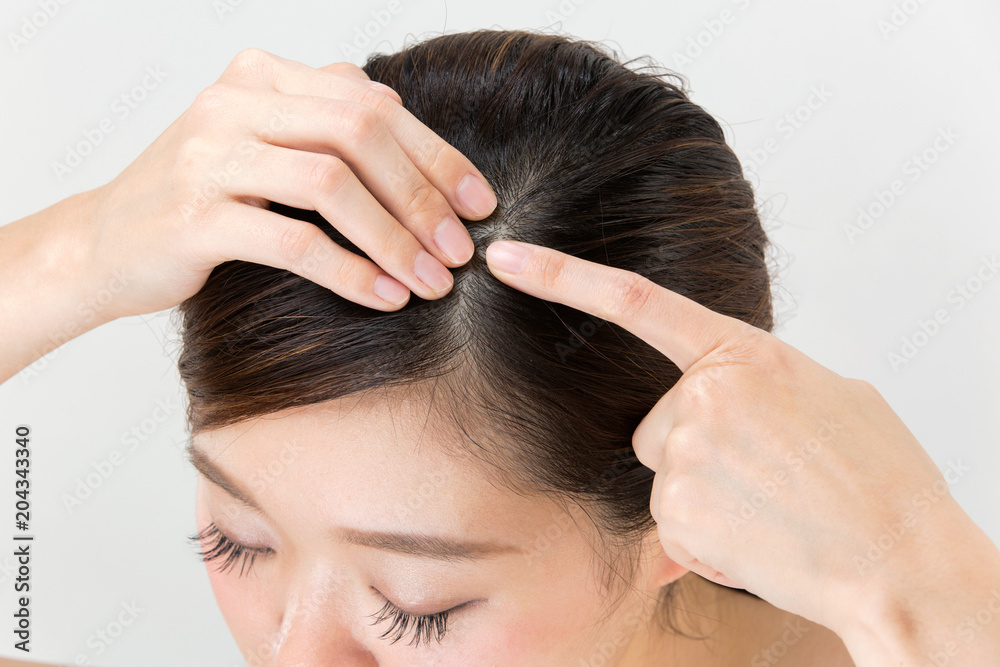 Fototapeta premium 頭皮ケア