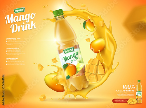 Mango bottled juice