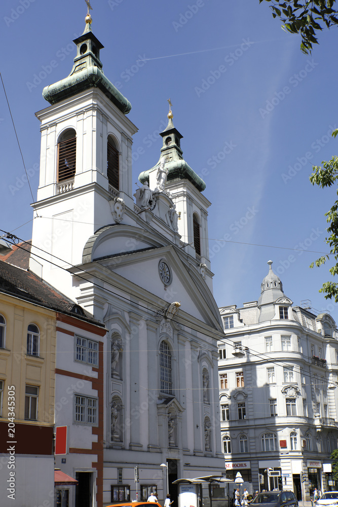 Pfarrkirche St. Rochus und Sebastian, Wien 3, Landstraßer Hauptstraße Pfarrkirche St. Rochus und Sebastian, Wien 3, Landstraßer Hauptstraße