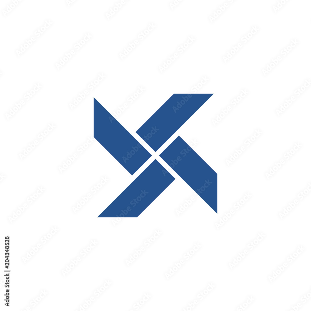 Blue Flat Windmill Logo Design Blue Flat Windmill Logo Design
