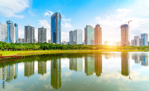 Photography Skyscrapers in Hainan Island, China