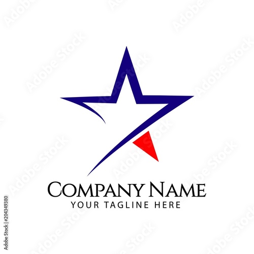 Free Download Star Company Logo Vector Template Design Illustration - GFXLoad