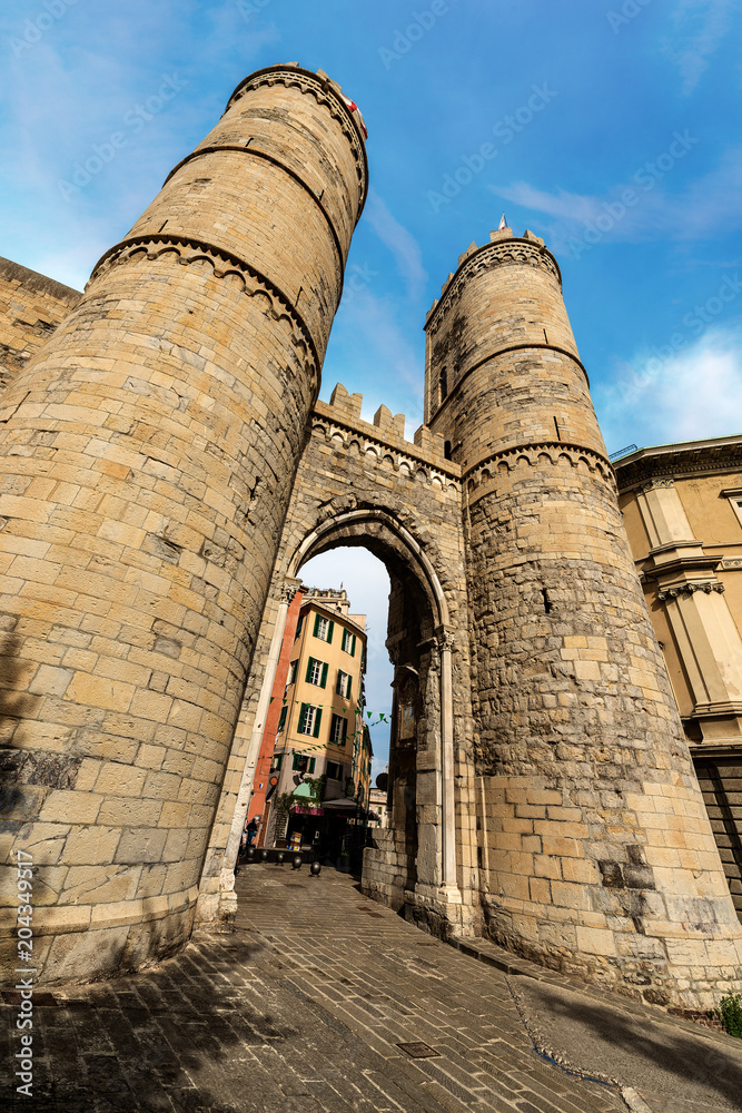 Ancient Porta Soprana - Genova Italy