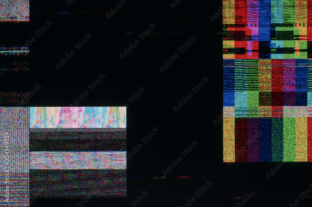 Pixel pattern of a digital glitch / Abstract background, pattern of a digital glitch.