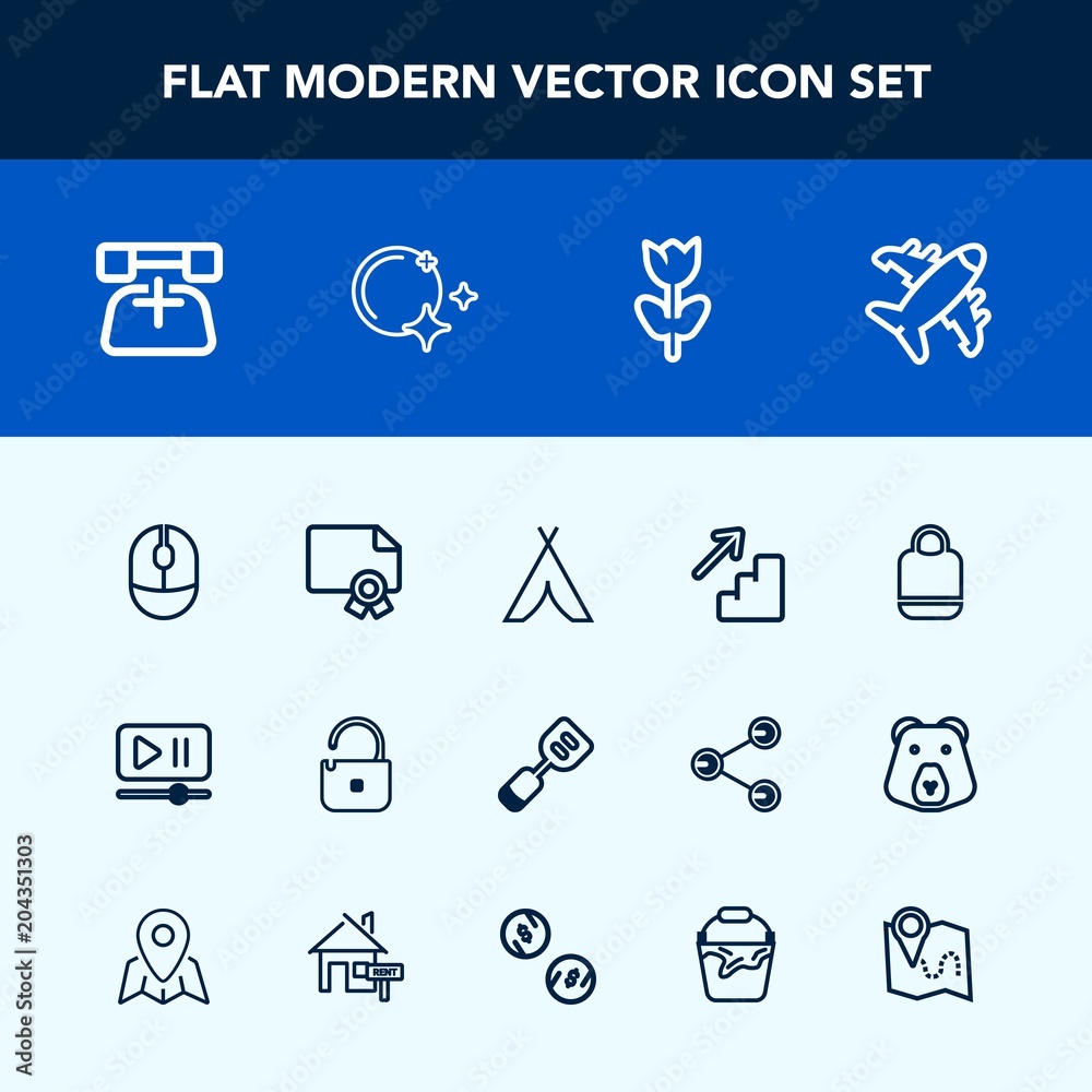 Modern, simple vector icon set with frame, communication, outdoor, travel, adventure, interface, call, award, security, mouse, computer, player, style, up, achievement, kitchen, utensil, device icons Modern, simple vector icon set with frame, communication, outdoor, travel, adventure, interface, call, award, security, mouse, computer, player, style, up, achievement, kitchen, utensil, device icons