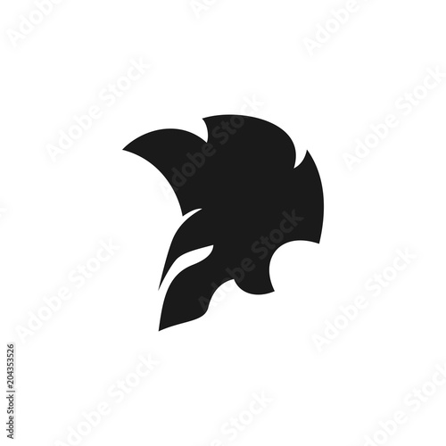 Helmet of Knight logo. Armor icon. Warrior symbol. Vector eps 08.