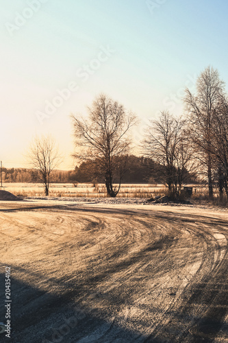 Winter day outside