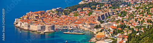 Historic town of Dubrovnik panoramic view