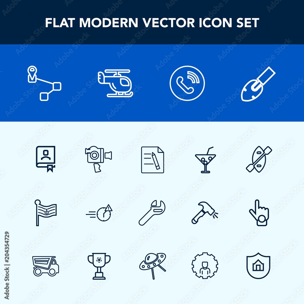 Modern, simple vector icon set with man, nation, oar, phone, wrench, juice, construction, paddle, summer, navigation, ring, repair, circle, business, address, national, map, drink, camera, book icons Modern, simple vector icon set with man, nation, oar, phone, wrench, juice, construction, paddle, summer, navigation, ring, repair, circle, business, address, national, map, drink, camera, book icons