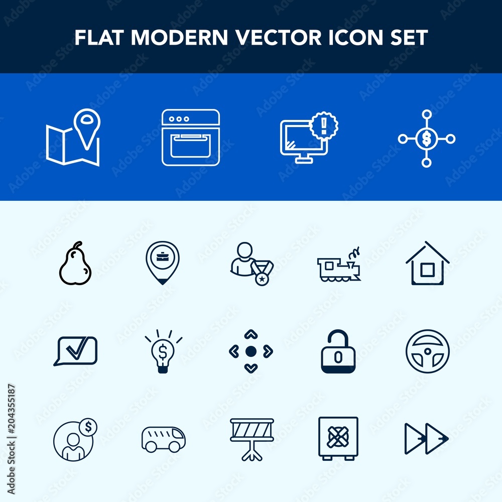 Modern, simple vector icon set with profile, desktop, button, internet, food, technology, estate, travel, kitchen, idea, house, fruit, organic, home, pin, architecture, business, location, pear icons Modern, simple vector icon set with profile, desktop, button, internet, food, technology, estate, travel, kitchen, idea, house, fruit, organic, home, pin, architecture, business, location, pear icons