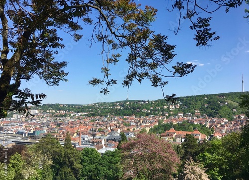 Aussicht von der Karlshöhe auf den Talkessel von Stuttgart photo