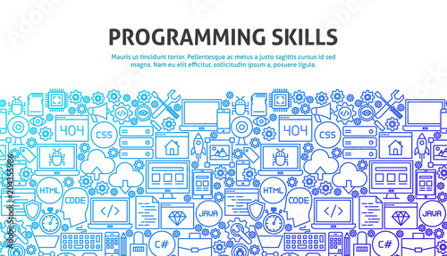 Programming Skills Concept