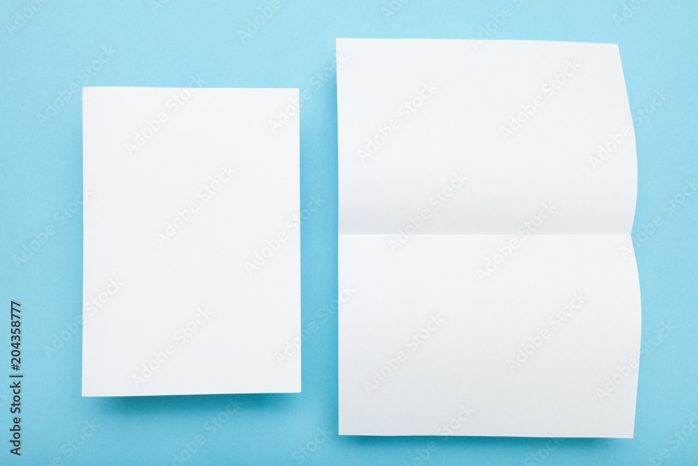 A5 flyer blank mockup, clean brochure. A5 flyer blank mockup, clean brochure.