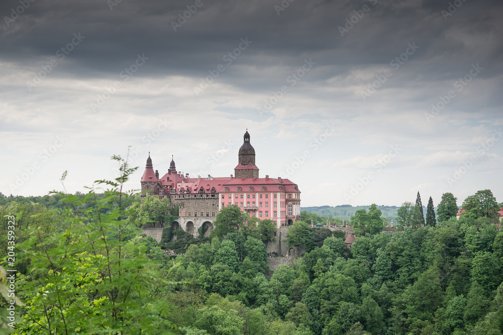 the castle Ksiaz in Poland