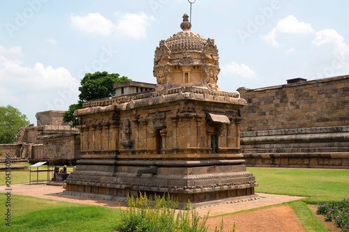 Durga or Mahishasurmardini shrine, Brihadisvara Temple complex, Gangaikondacholapuram, Tamil Nadu, India photo