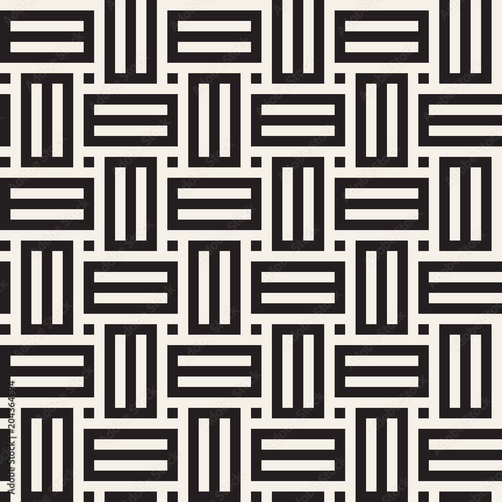 Vector seamless pattern. Modern stylish abstract texture. Repeating geometric tiles