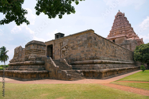 Entrance to the mahamandapa, Brihadisvara Temple, Gangaikondacholapuram, Tamil Nadu, India photo