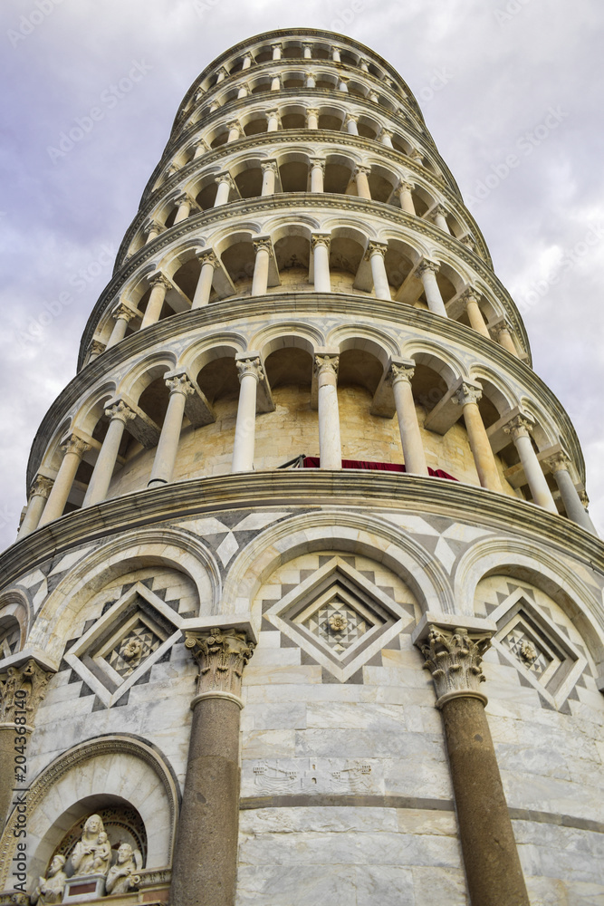 Pisa tower close view, Tuscany , Italy
