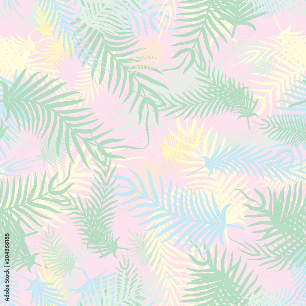Abstract seamless backdrop of palm fronds Abstract seamless backdrop of palm fronds
