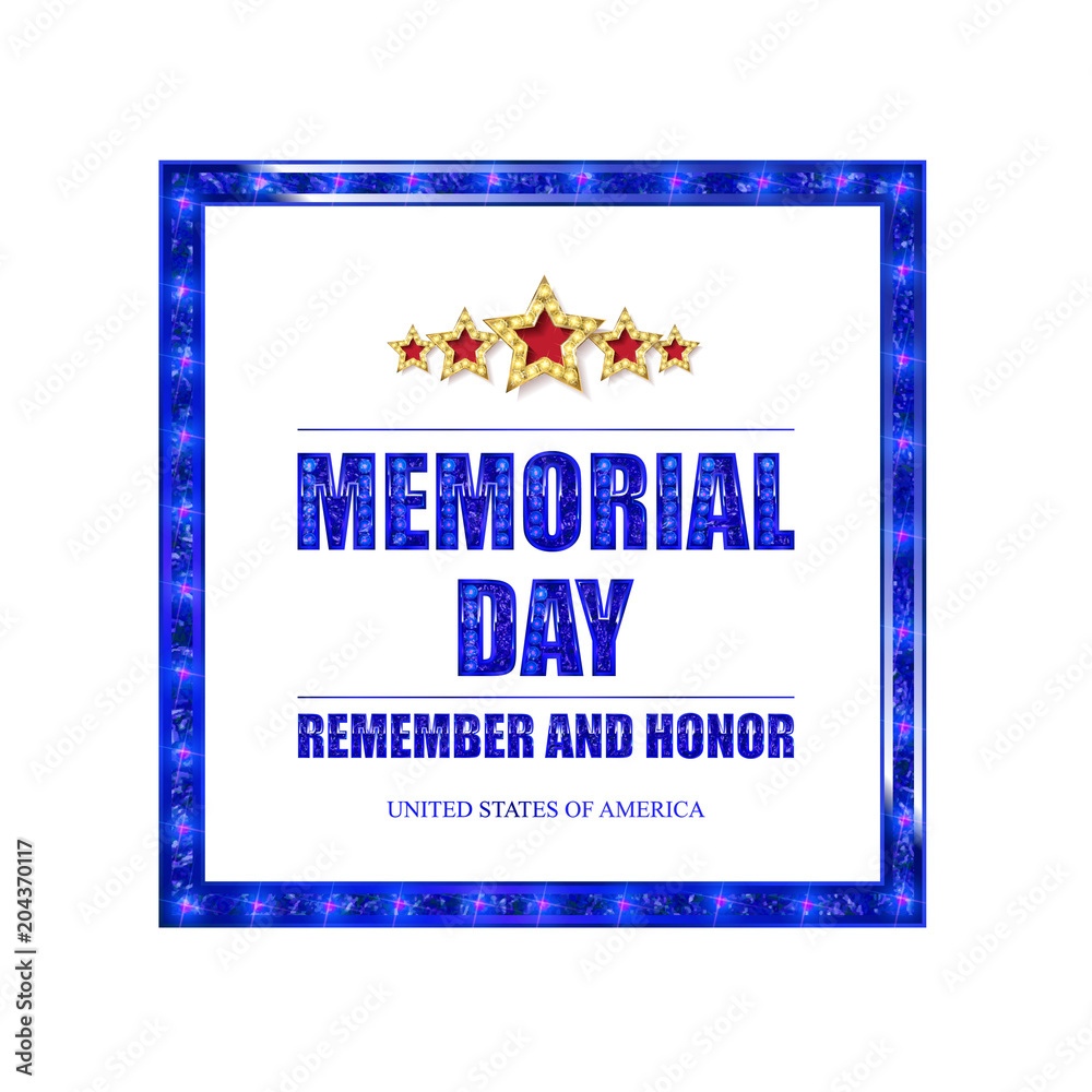 Memorial day background vector art Memorial day background vector art