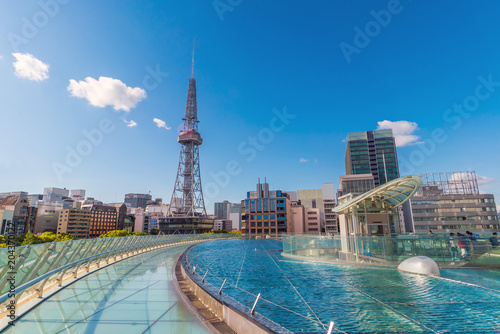 Nagoya downtown skyline in  Japan photo