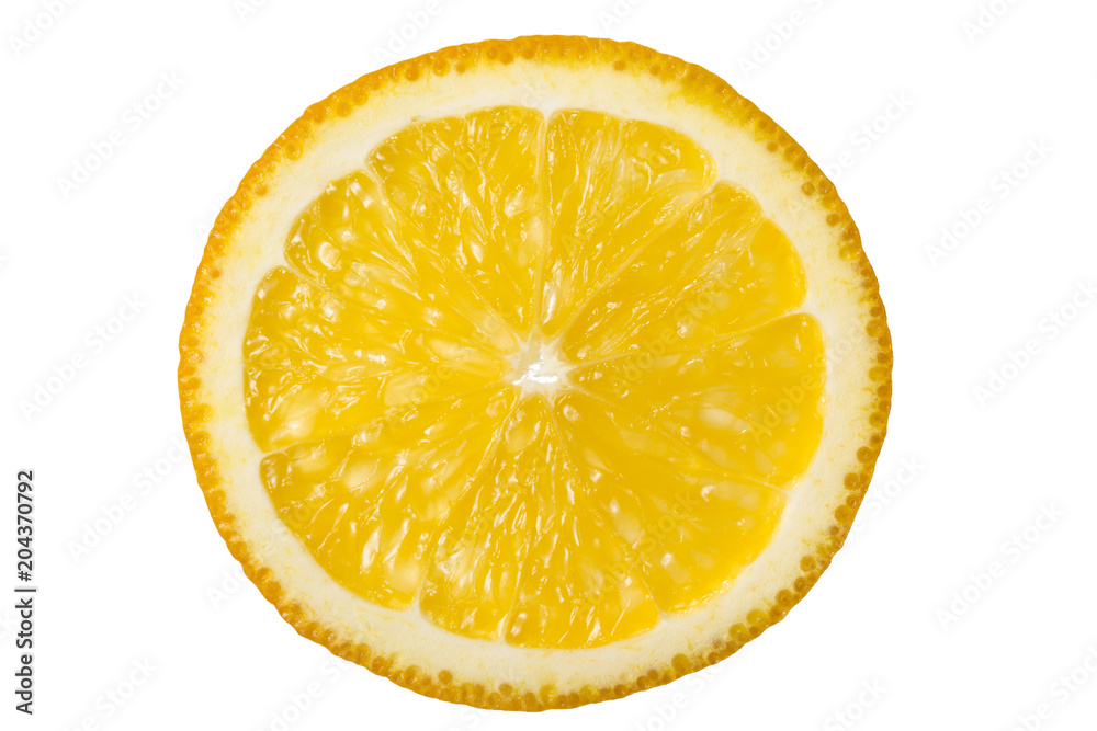 slice of orange fruit isolated slice of orange fruit isolated