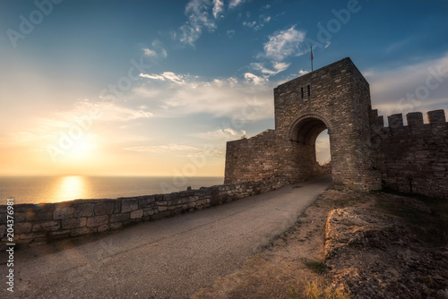 Old fortress at sunrise