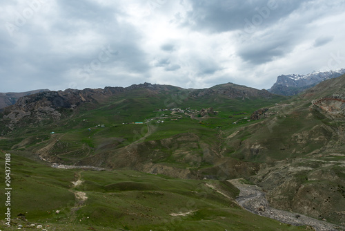 Cek village in the highlands, Azerbaijan