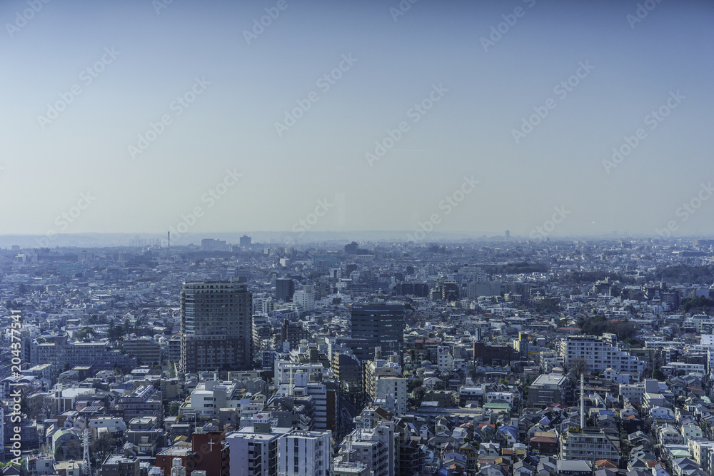 Sanken-chaya, Tokyo, skyline