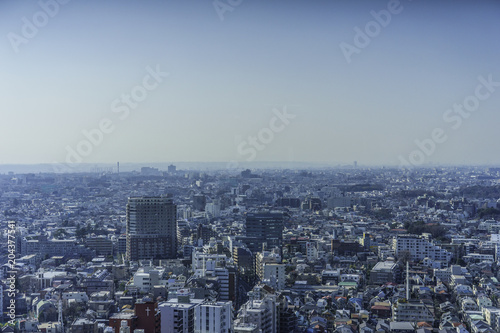 Sanken-chaya, Tokyo, skyline