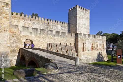Fotografia, Obraz Lisbon, Portugal - February 01, 2013: Castelo de Sao Jorge aka Saint George Castle