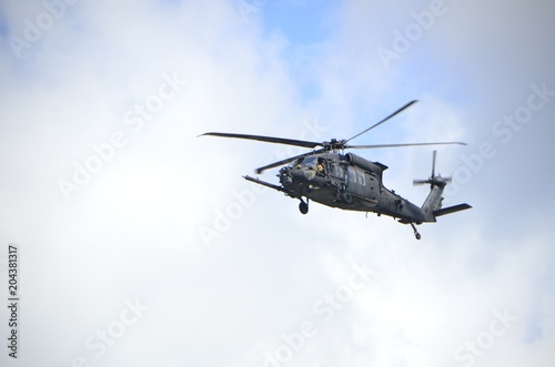 Fototapeta Naklejka Na Ścianę i Meble -  helicopter in flight background