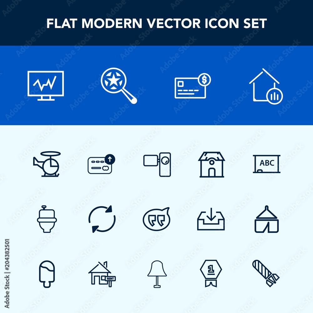 Modern, simple vector icon set with card, cash, wc, technology, toilet, reload, diagnostic, credit, black, medical, helicopter, medicine, restroom, balance, movie, blackboard, speech, bathroom icons Modern, simple vector icon set with card, cash, wc, technology, toilet, reload, diagnostic, credit, black, medical, helicopter, medicine, restroom, balance, movie, blackboard, speech, bathroom icons