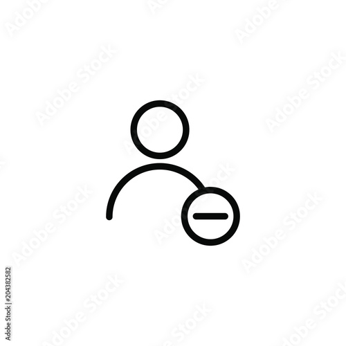Outline Delete User Icon