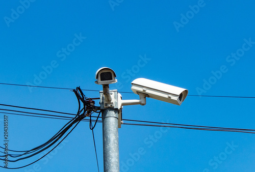 CCTV cameras installed at the corner.