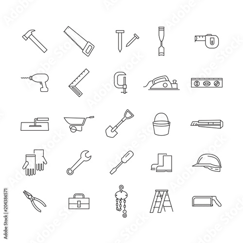 simple icon working tools, vector