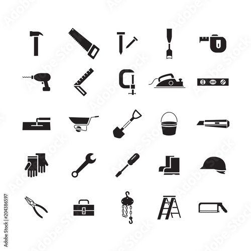 simple icon working tools, vector