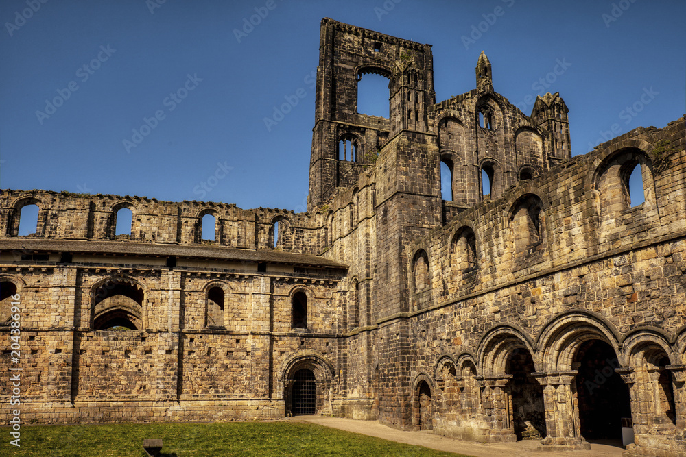 Medieval Kirkstall Abbey in Leeds. Great Britain.